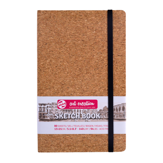 Schetsboekje 13x21cm kurk Talens