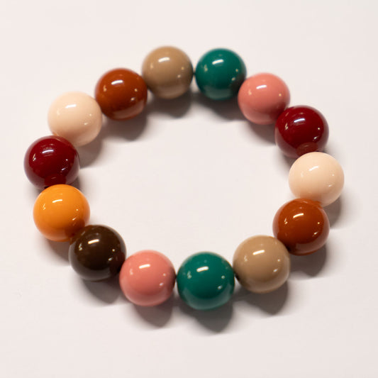 Armband Glada Chunky pink oranje A