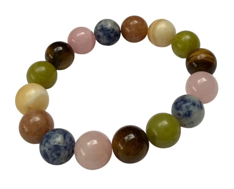Armband chunky crystals colorful
