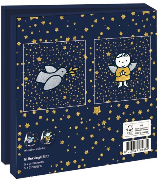 Wallet Winter Vredesduif en Engel