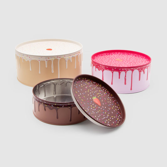 Taartblik set van 3