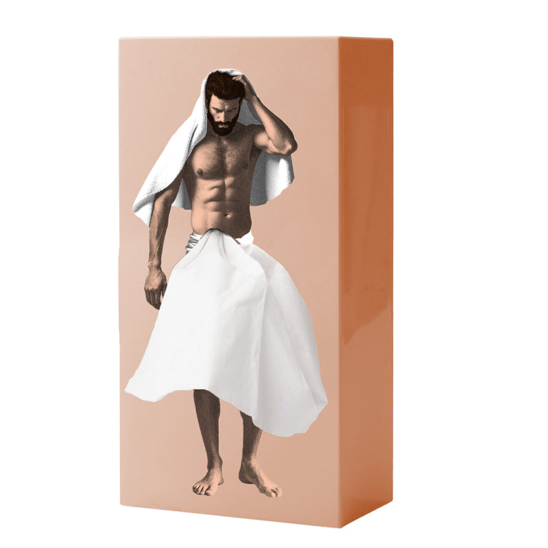 Tissuehouder man roze