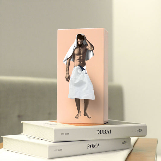 Tissuehouder man roze