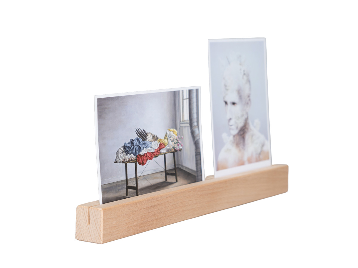 Blokje hout 30cm foto kaart