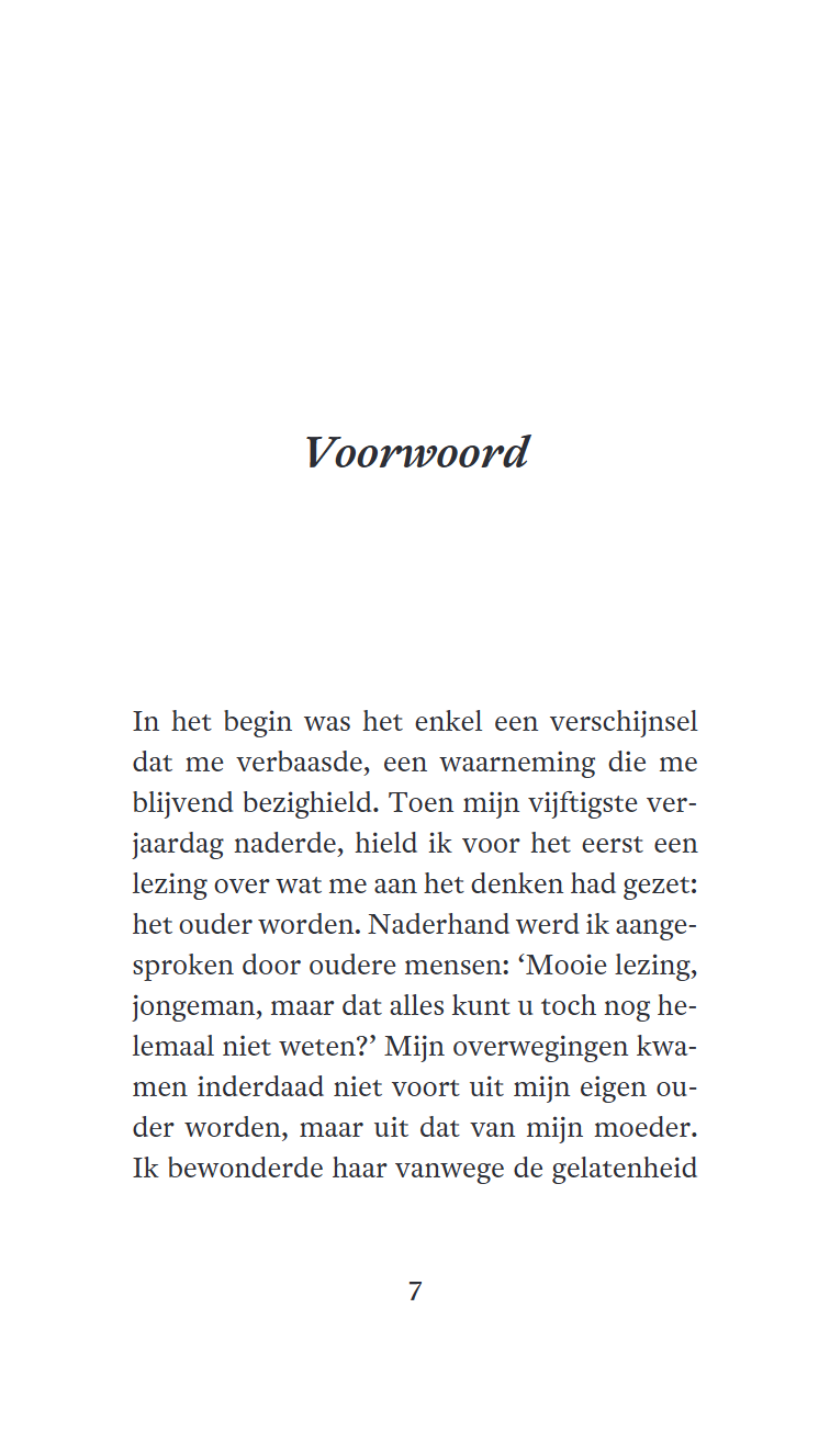 Een kleine filosofie van het ouder worden