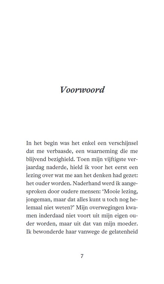 Een kleine filosofie van het ouder worden