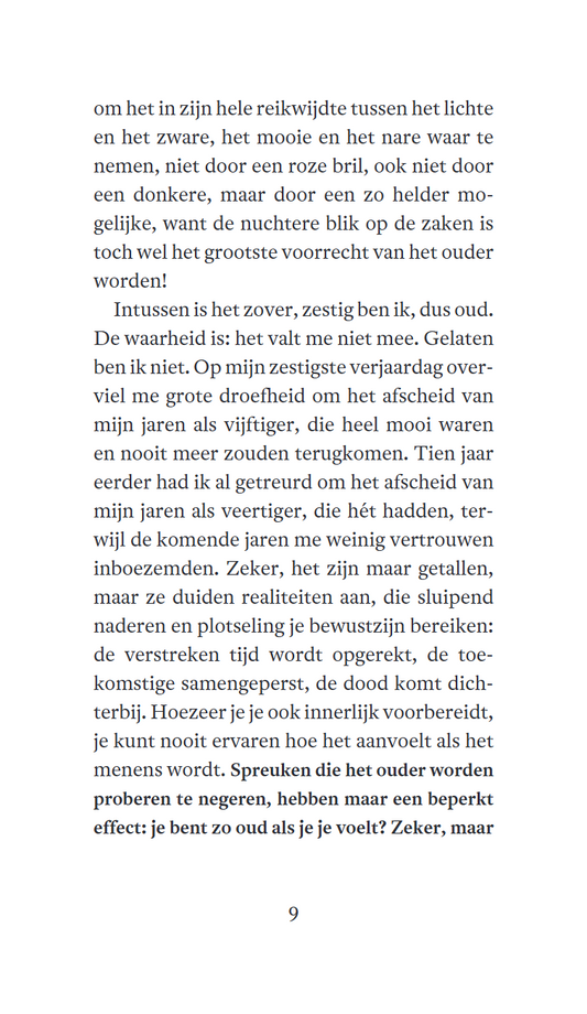 Een kleine filosofie van het ouder worden