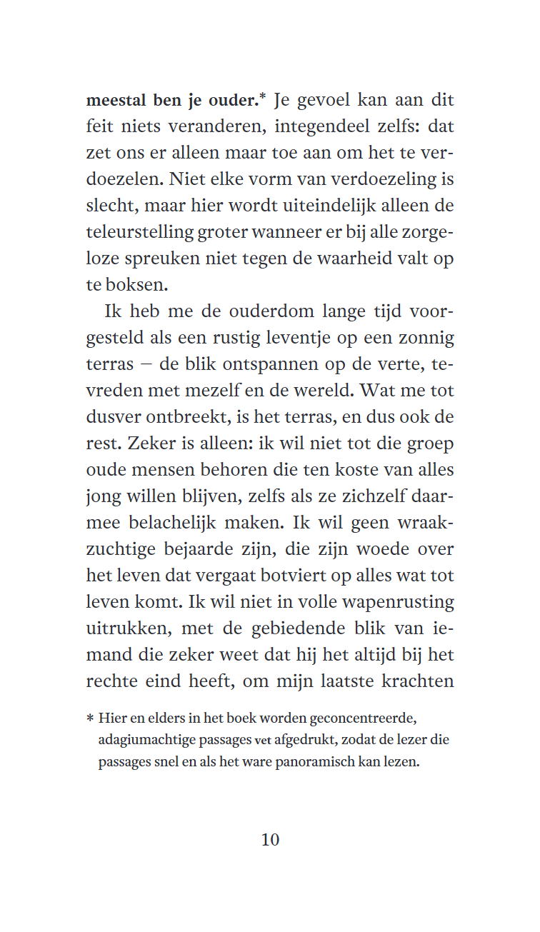 Een kleine filosofie van het ouder worden