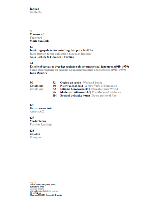 European Realities. Schilderkunst 1919-1939