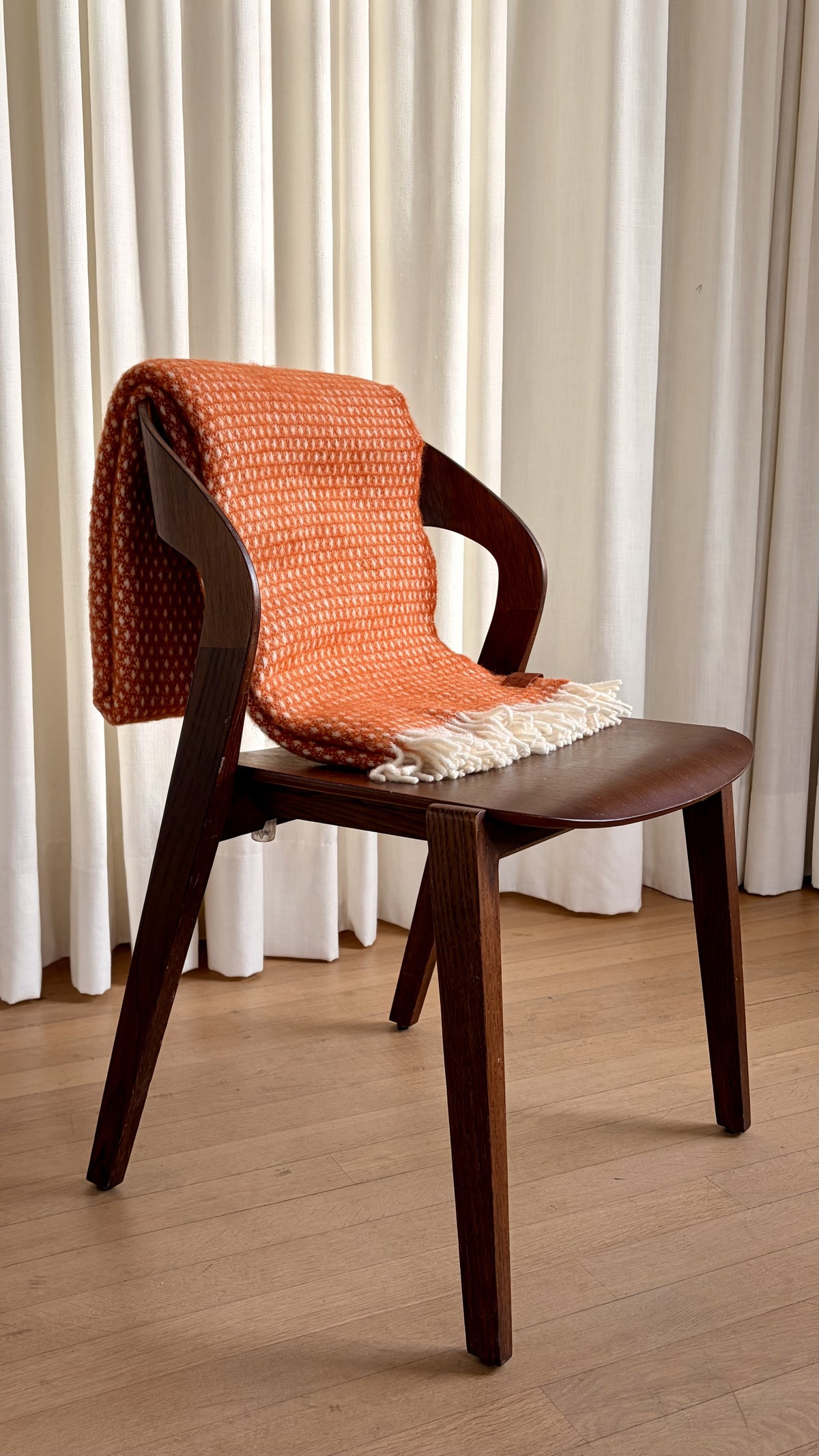 Deken lamswol Knut Orange