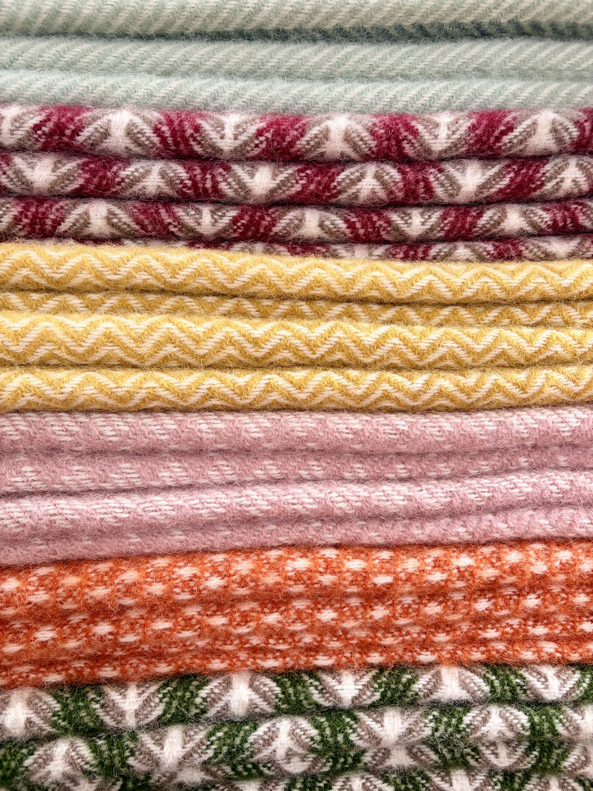 Deken lamswol Oscar Green