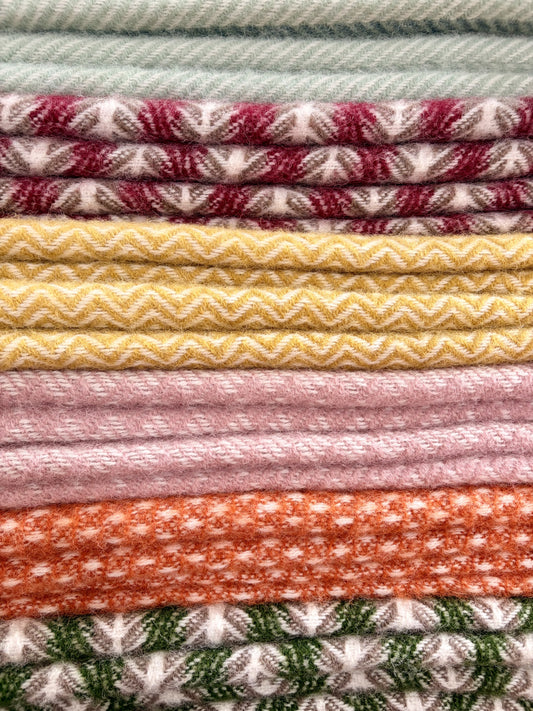 Deken lamswol Oscar Green