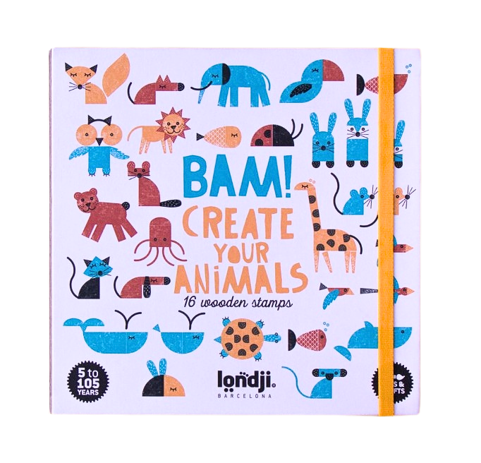 Stempel set Dieren Bam! Create your anmimals