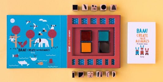 Stempel set Dieren Bam! Create your anmimals