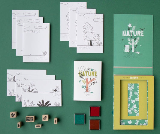 Stempel set Nature calming stamps