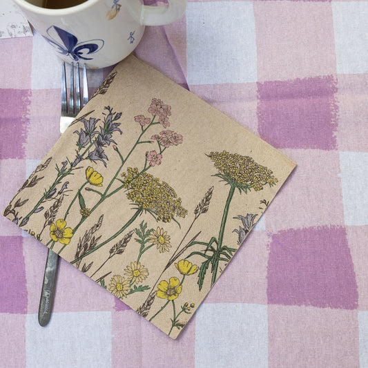 Servetten weidebloemen Natural Meadow