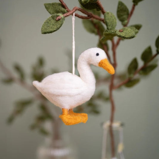 Hanger vogel witte eend