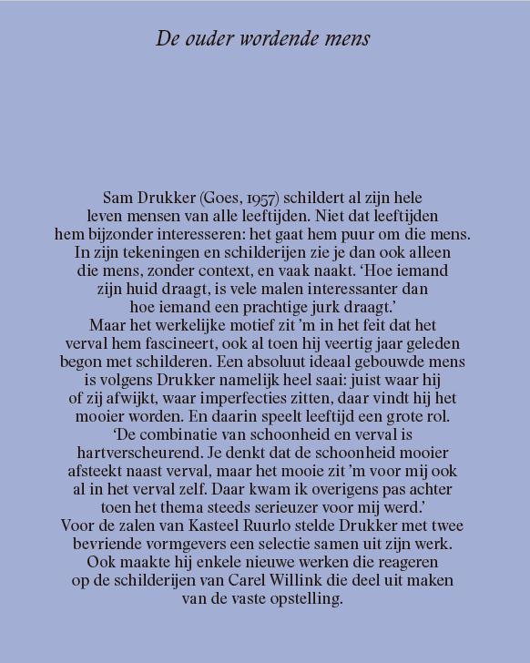 Sam Drukker. De ouder wordende mens