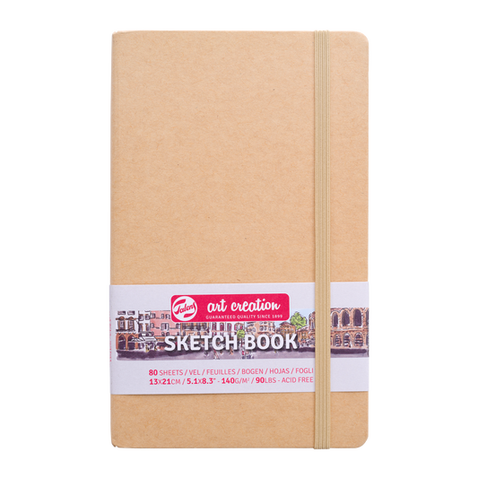 Schetsboekje 13x21cm kraft Talens