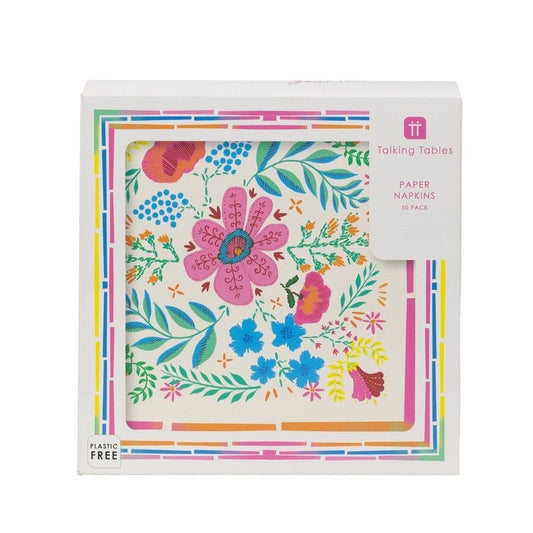 Servetten bloemen Floral Mix Boho