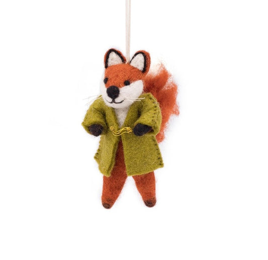 Hanger vos vilt groene jas