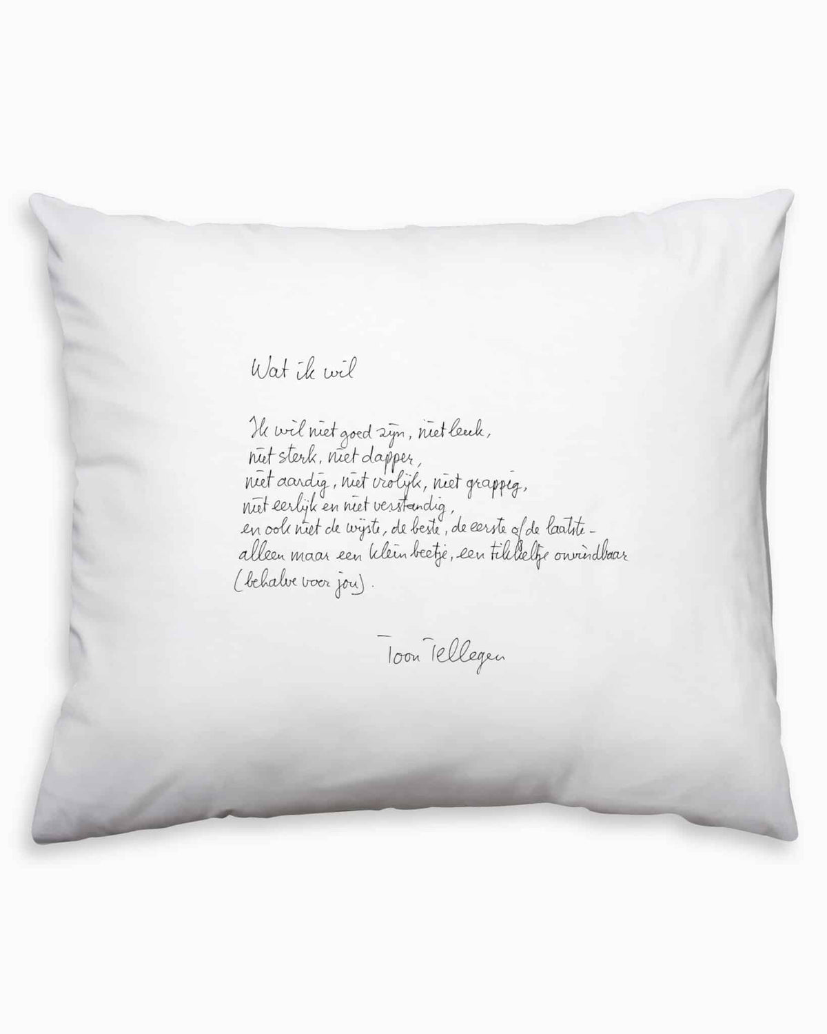 Kussensloop Wat ik wil