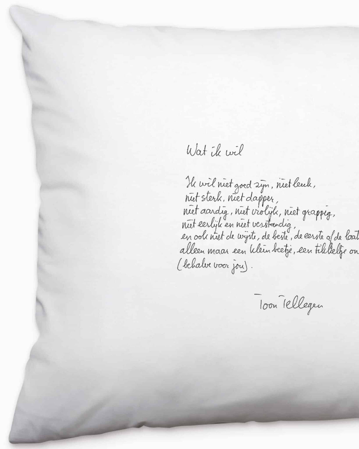 Kussensloop Wat ik wil