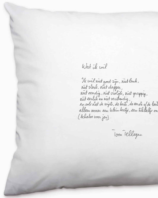 Kussensloop Wat ik wil