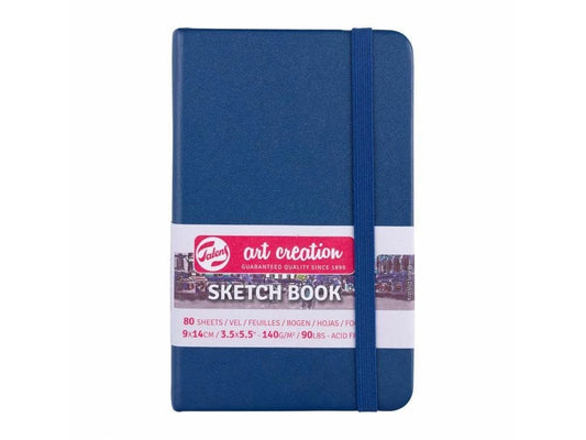 Schetsboekje 13x21cm navy blue