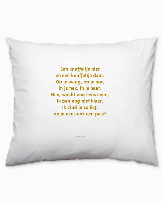 Kussensloop Een knuffeltje hier