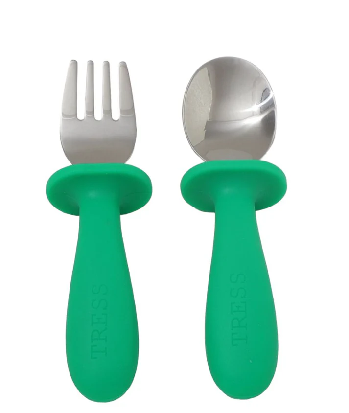 Kinderservies bestekje The spoon&fork bright green