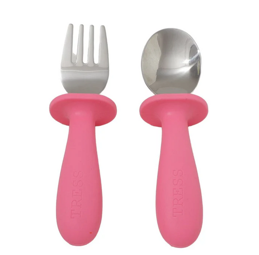 Kinderservies bestekje The spoon&fork bubbly pink